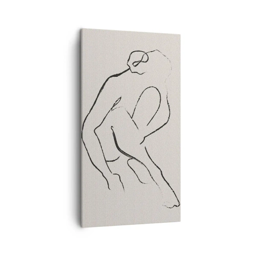 Cuadro sobre lienzo - Impresión de Imagen - Boceto íntimo - 45x80 cm