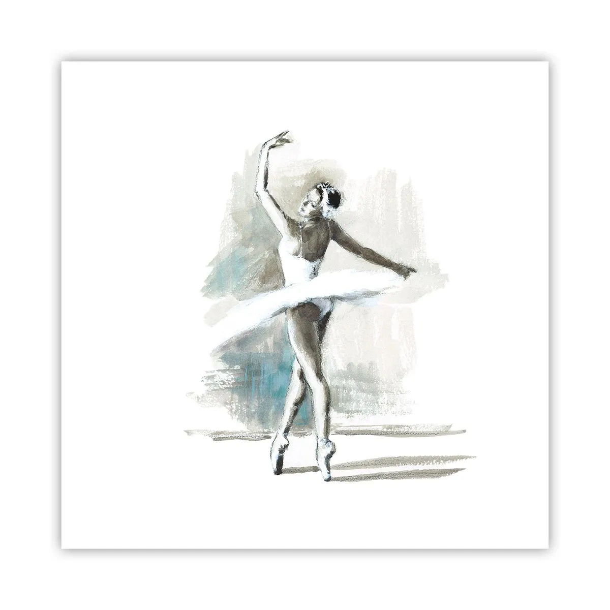 Póster - Encantada por un cisne - 60x60 cm