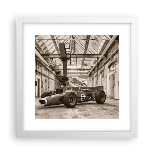 Póster en marco blanco - El descanso del vencedor - 30x30 cm