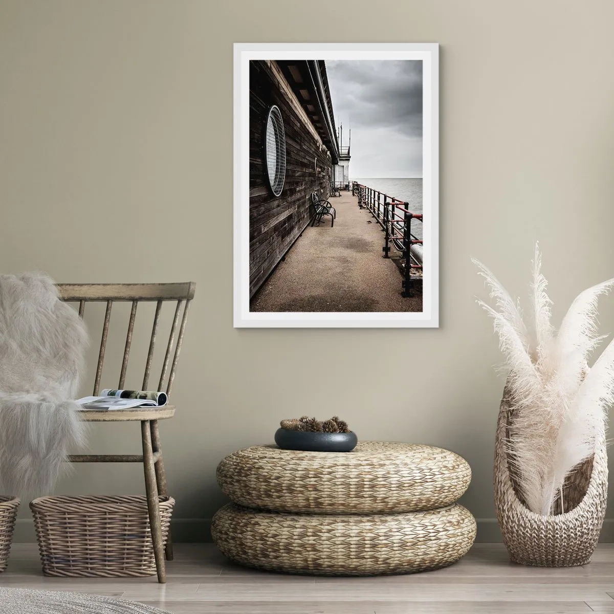 Póster en marco blanco - El tiempo detenido - 61x91 cm