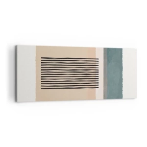 Cuadro sobre lienzo - Impresión de Imagen - Todo en orden - 100x40 cm