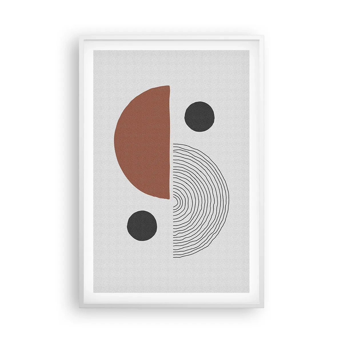 Póster en marco blanco - La perfección del círculo - 61x91 cm