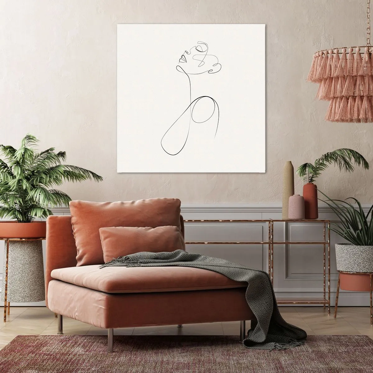Cuadro sobre lienzo - Impresión de Imagen - En el bucle de los sueños - 70x70 cm