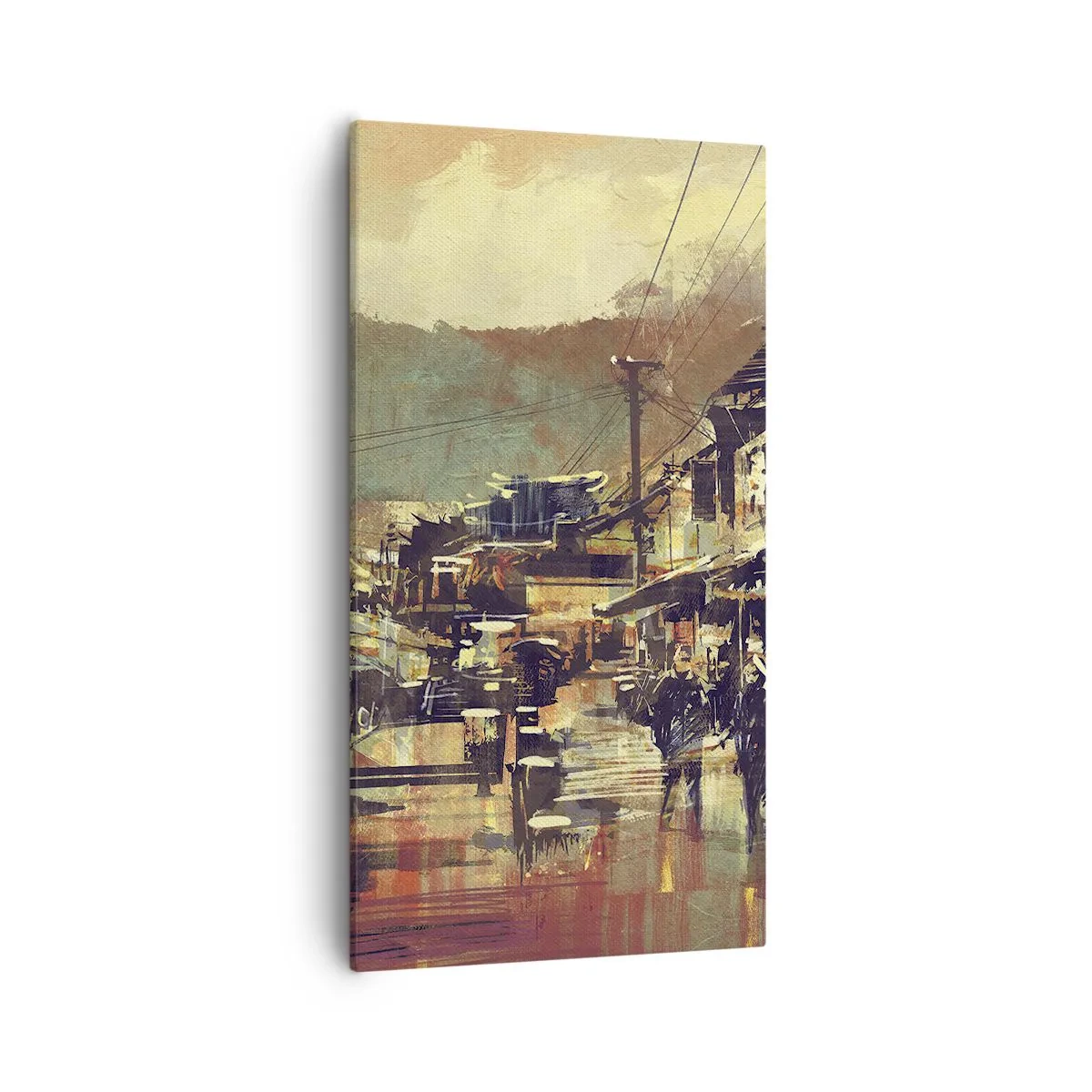 Cuadro sobre lienzo - Impresión de Imagen - La vida como riqueza de grises - 55x100 cm