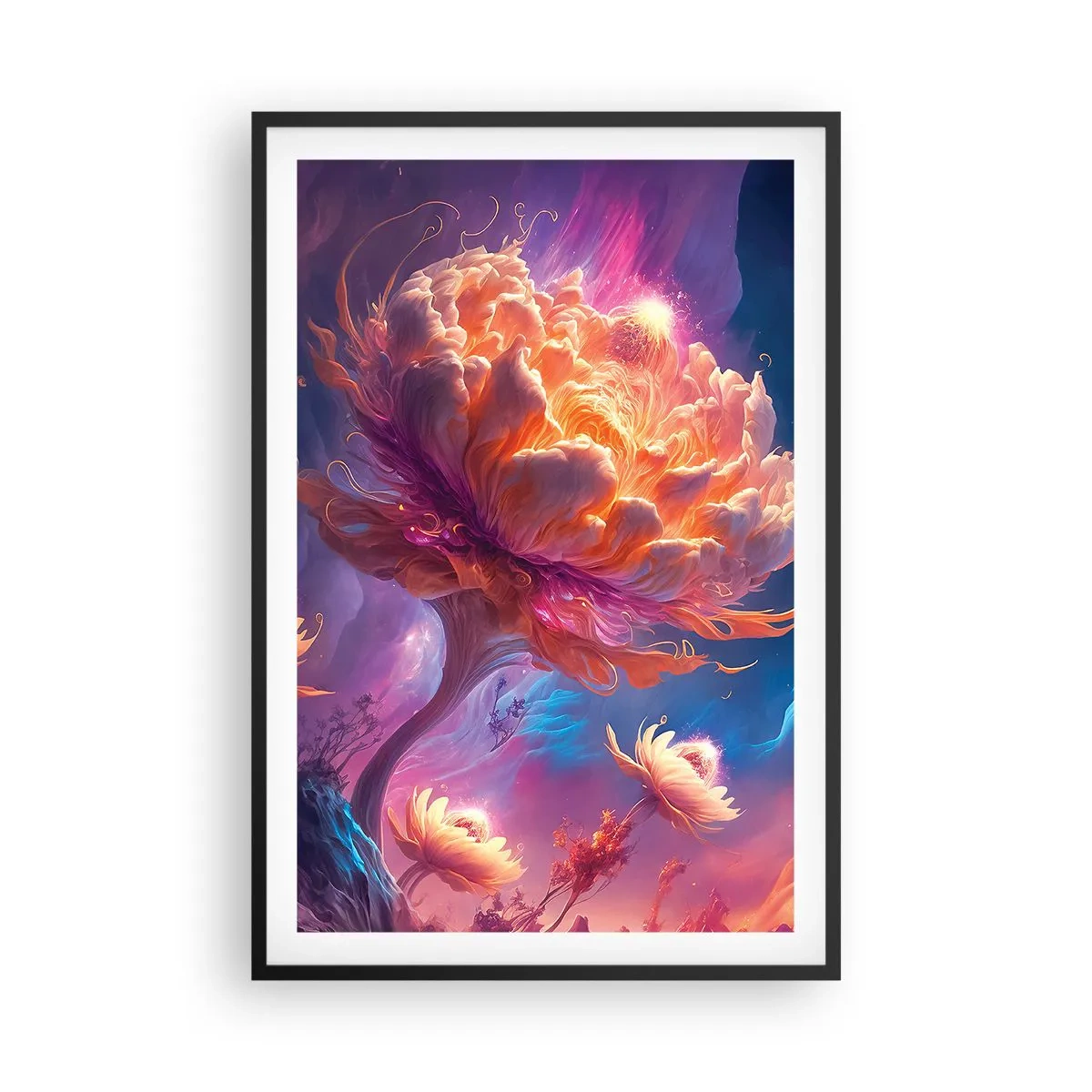 Póster en marco negro - Otro mundo - 61x91 cm