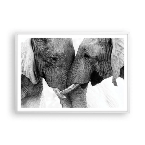 Póster en marco blanco - Una confesión sincera - 100x70 cm