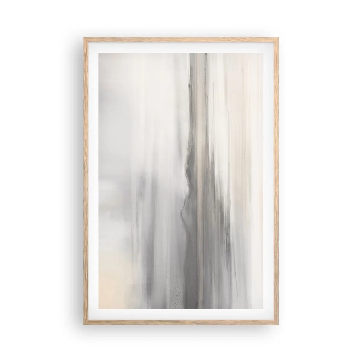 Póster en marco roble claro - Una distancia reflexiva - 61x91 cm