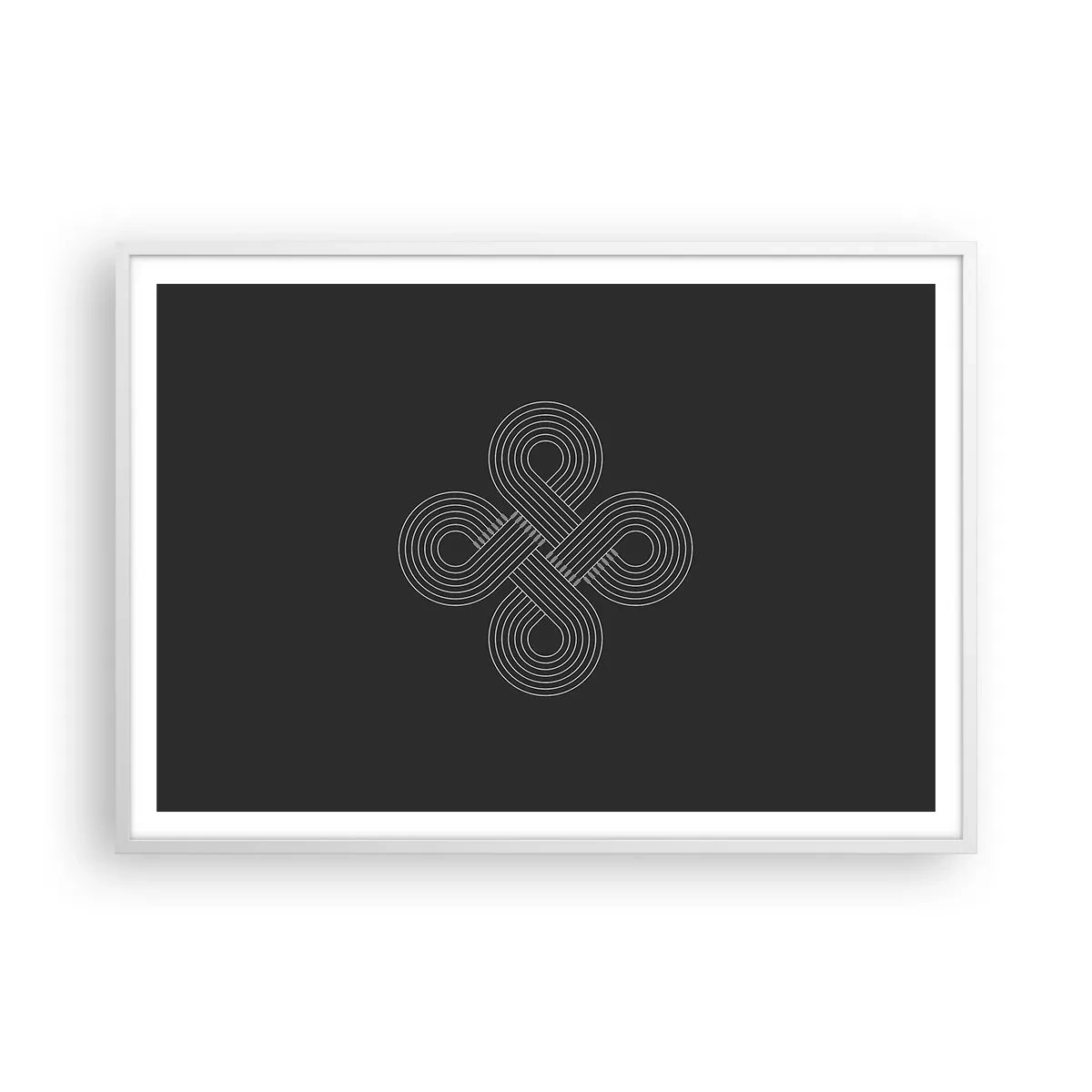 Póster en marco blanco - El espíritu celta - 100x70 cm