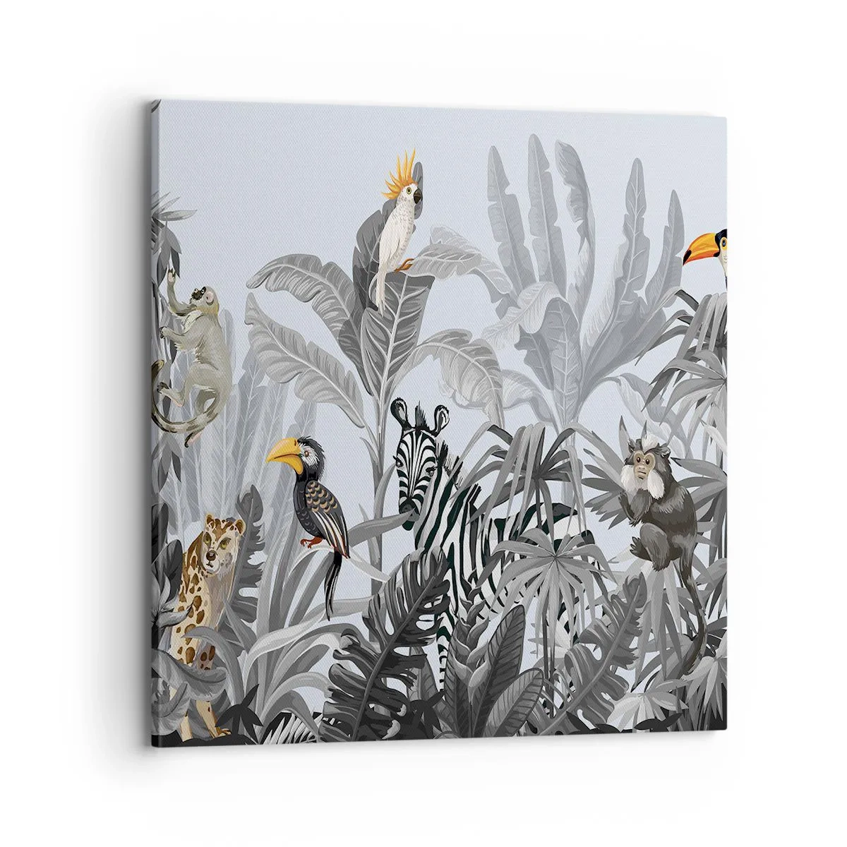 Cuadro sobre lienzo - Impresión de Imagen - Un cuento de hadas africano - 70x70 cm