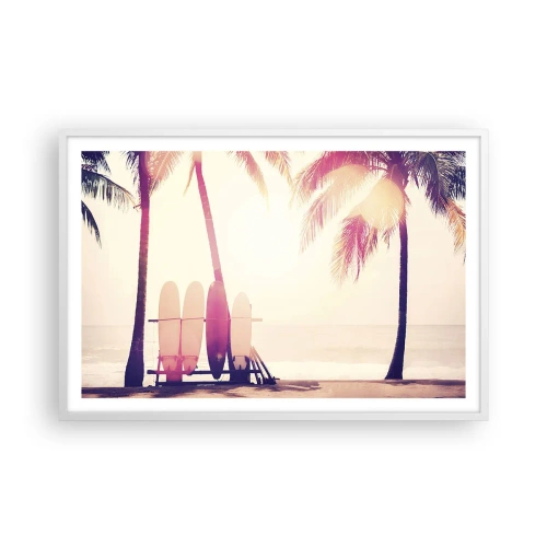 Póster en marco blanco - Va a ser un gran día - 91x61 cm