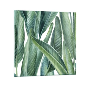 Cuadro sobre vidrio - Impresiones sobre Vidrio - Vegetación en estado puro - 30x30 cm