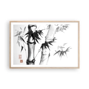 Póster en marco roble claro - Primer plano de Oriente - 91x61 cm