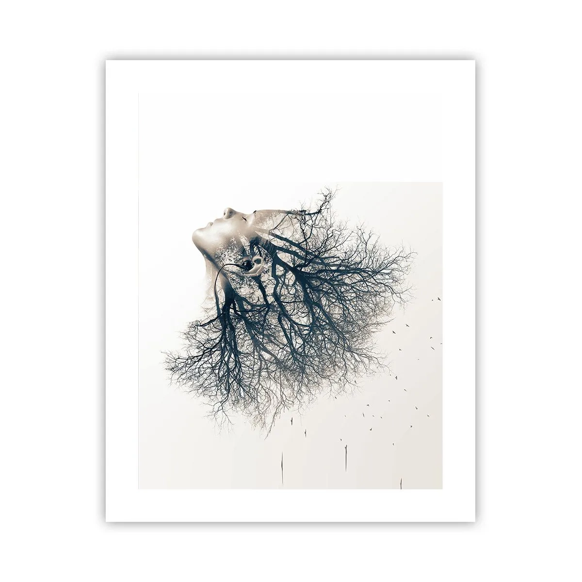 Póster - Escuchando el susurro de un árbol - 40x50 cm