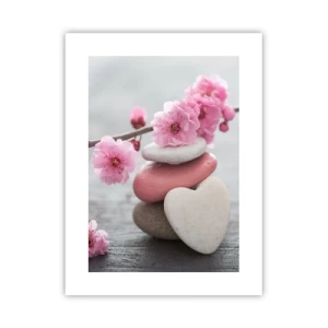 Póster - Felicidad con la flor del cerezo - 30x40 cm