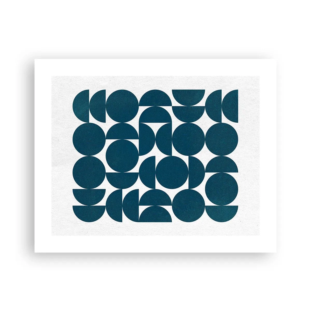 Póster - Círculos y semicírculos - 50x40 cm