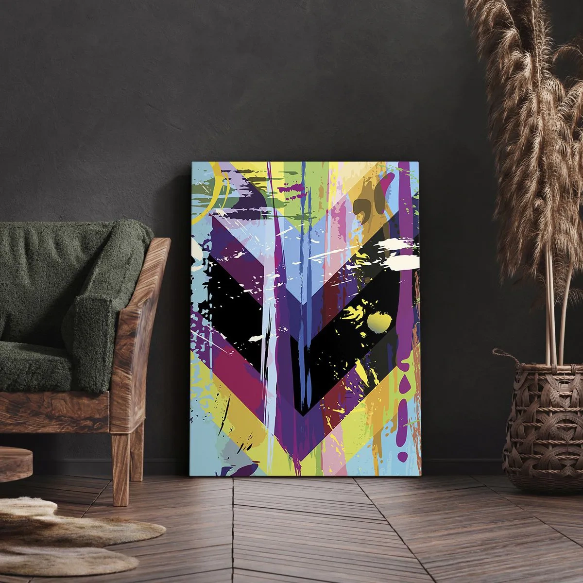 Cuadro sobre lienzo - Impresión de Imagen - De arriba a abajo - 45x80 cm