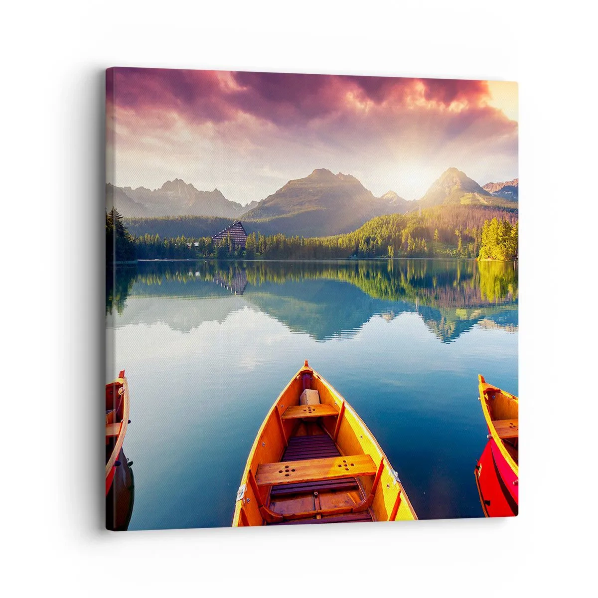 Cuadro sobre lienzo - Impresión de Imagen - Frente a la naturaleza - 30x30 cm