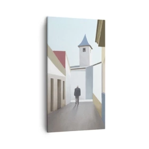 Cuadro sobre lienzo - Impresión de Imagen - Paseo soleado - 45x80 cm