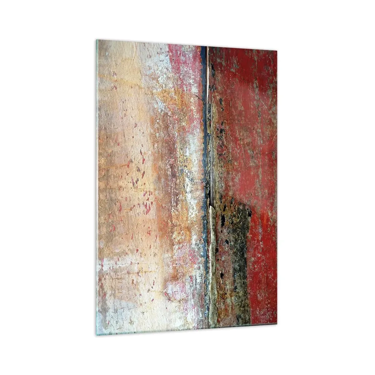Cuadro sobre vidrio - Impresiones sobre Vidrio - Una composición abstracta inspirada en el mar y la naturaleza. - 70x100cm - Tal vez sea el mar - Decoración de pared moderna para salón y dormitorio ARTTOR