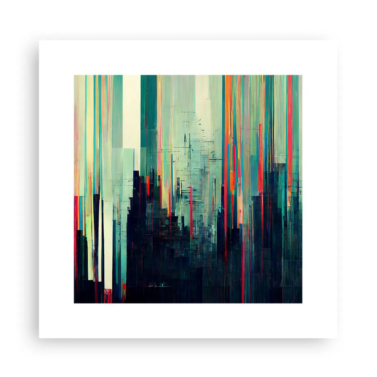 Póster - Ciudad futurista - 30x30 cm