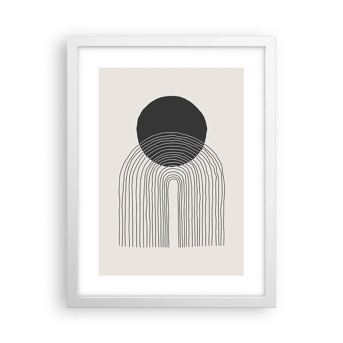 Póster en marco blanco - Temblor y certeza - 30x40 cm