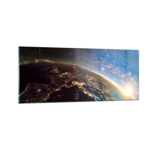 Cuadro sobre vidrio - Impresiones sobre Vidrio - Mirémonos a nosotros mismos desde la distancia - 100x40 cm