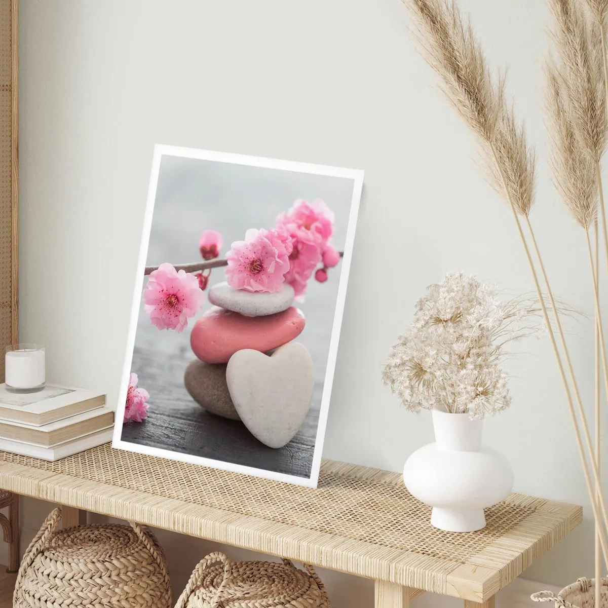 Póster - Felicidad con la flor del cerezo - 40x50 cm