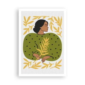 Póster - Chica hawaiana - 70x100 cm