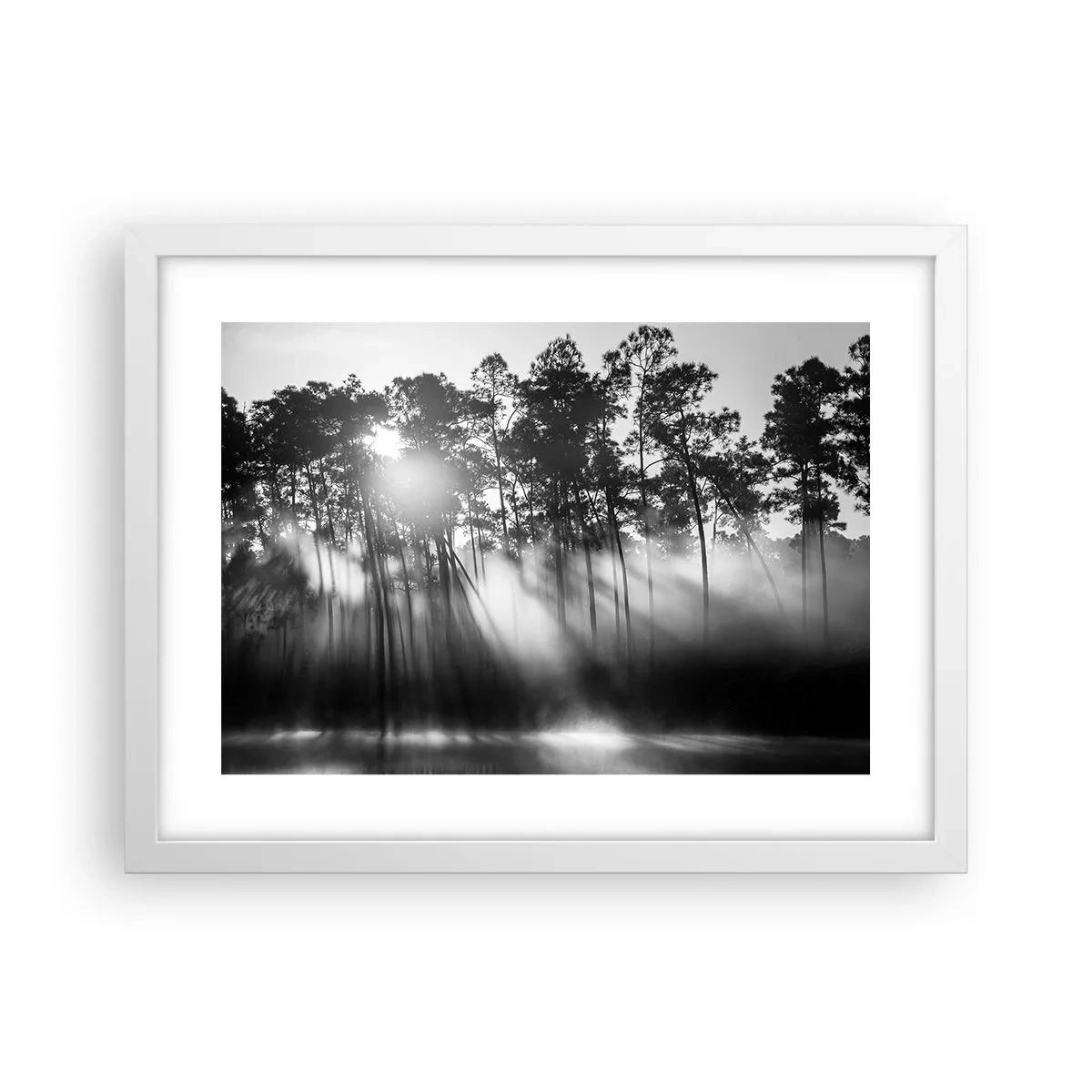 Póster en marco blanco - Sol imparable - 40x30 cm