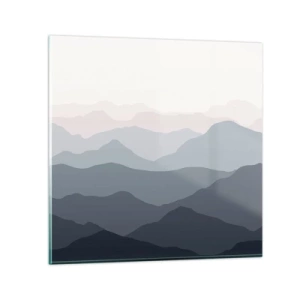 Cuadro sobre vidrio - Impresiones sobre Vidrio - Cordilleras a la vista - 30x30 cm