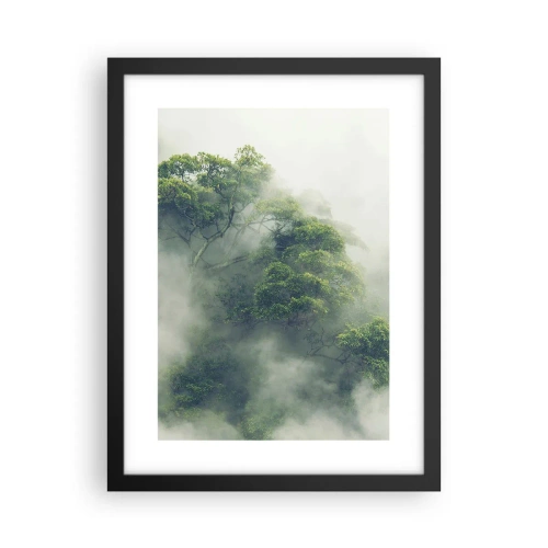 Póster en marco negro - Envuelto en niebla - 30x40 cm