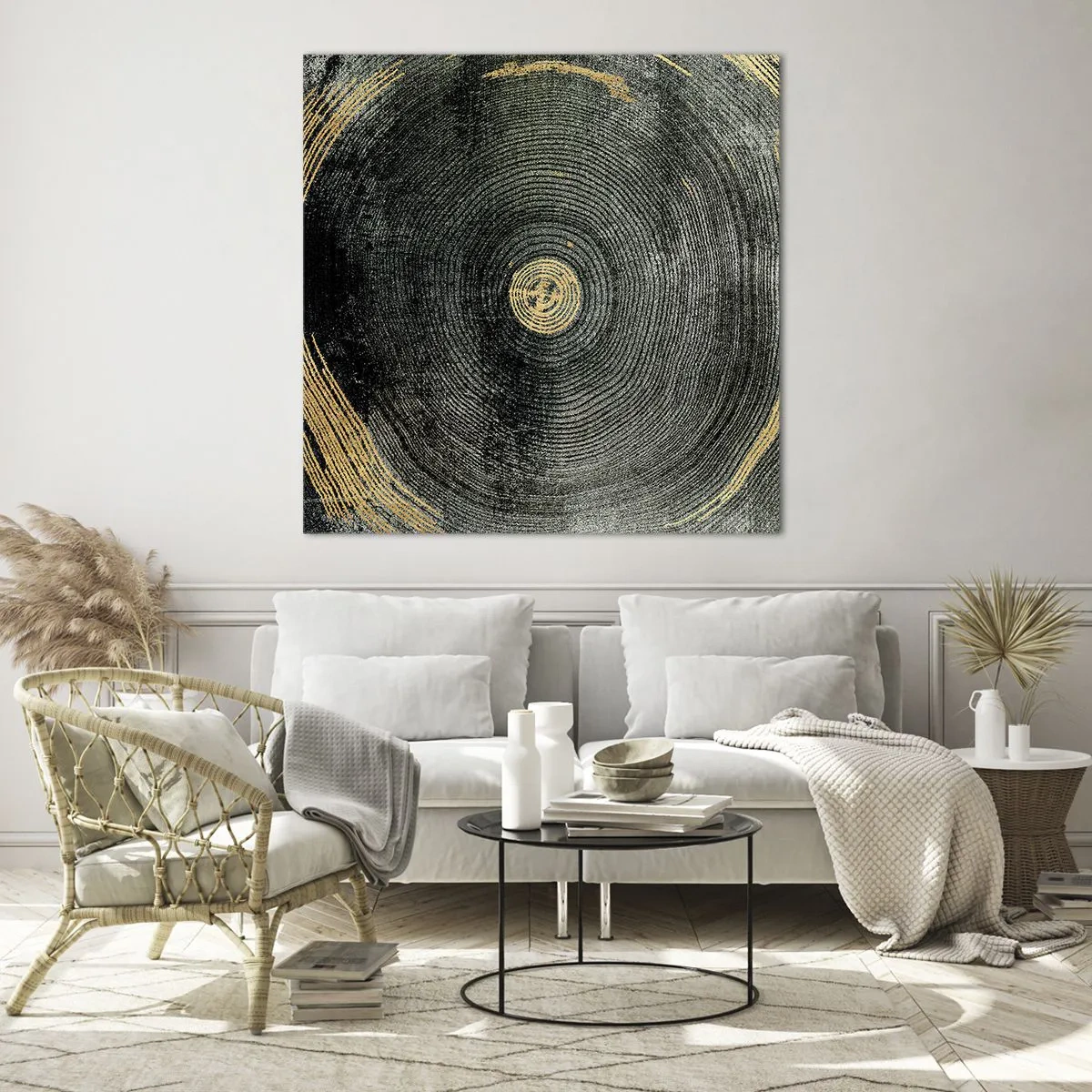 Cuadro sobre vidrio - Impresiones sobre Vidrio - Cambio y perpetuidad - 60x60 cm