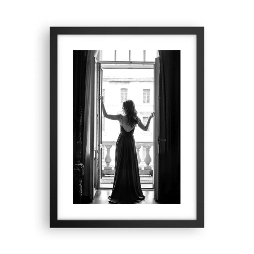 Póster en marco negro - Con gran estilo - 30x40 cm