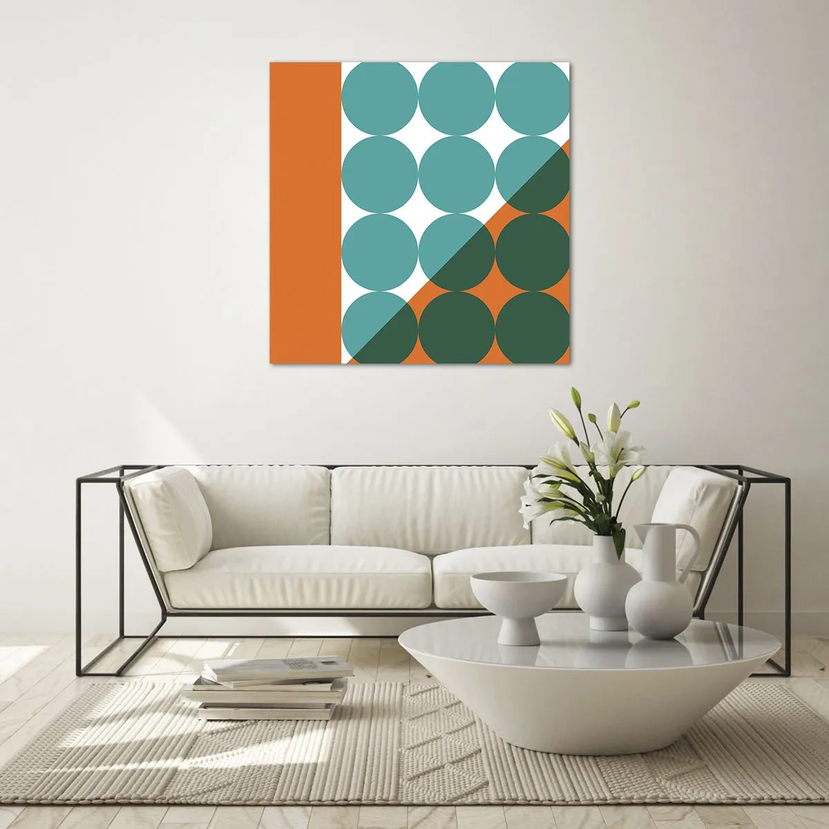 Cuadro sobre vidrio - Impresiones sobre Vidrio - Hacia arriba y en diagonal - 40x40 cm