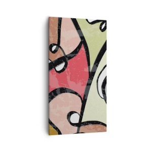 Cuadro sobre lienzo - Impresión de Imagen - Piruetas entre colores - 55x100 cm