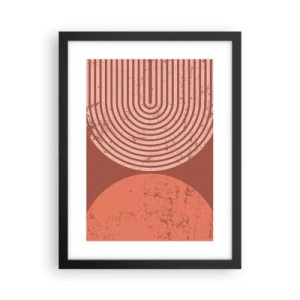 Póster en marco negro - Estrecha relación - 30x40 cm