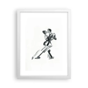 Póster en marco blanco - Todos al son de la música - 30x40 cm