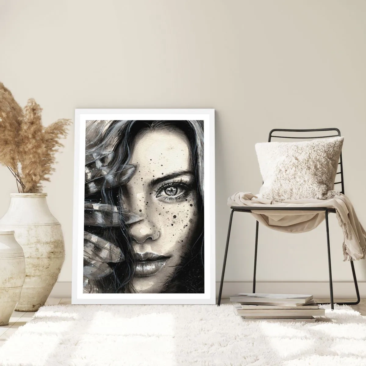 Póster en marco blanco - Belleza salvaje - 50x70 cm