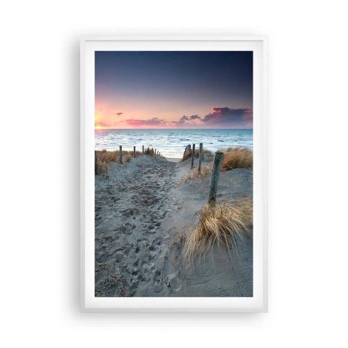 Póster en marco blanco - Se derramó un arco iris de luminosidad.... - 61x91 cm