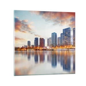 Cuadro sobre vidrio - Impresiones sobre Vidrio - La calma monumental de París - 30x30 cm