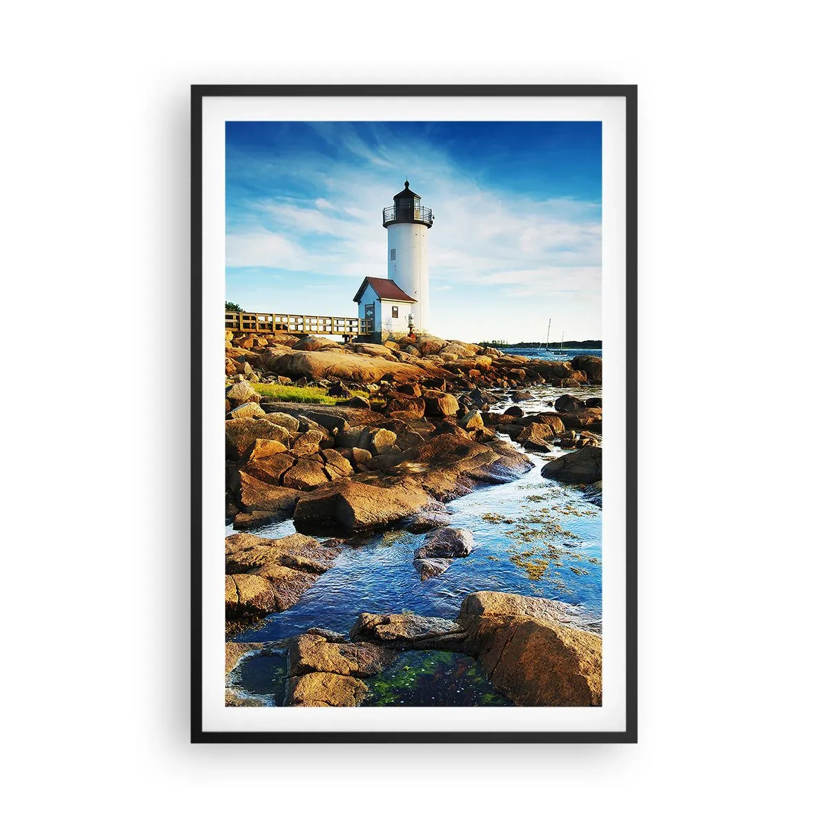 Póster en marco negro - Esperando vuestro regreso - 61x91 cm