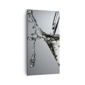 Cuadro sobre lienzo - Impresión de Imagen - Sobre el borde de una taza - 55x100 cm