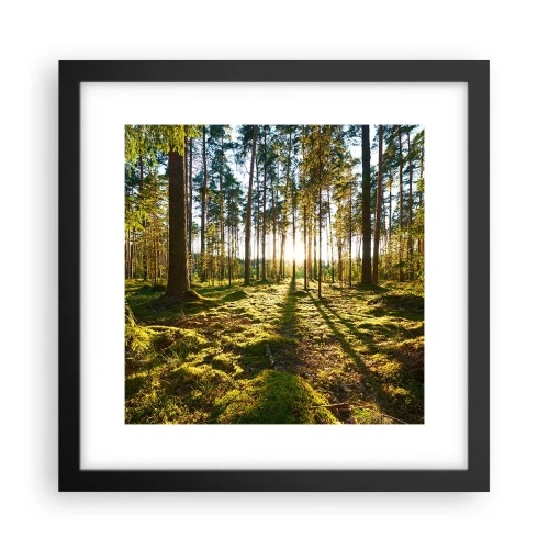 Póster en marco negro - ...Más allá de los siete bosques - 30x30 cm