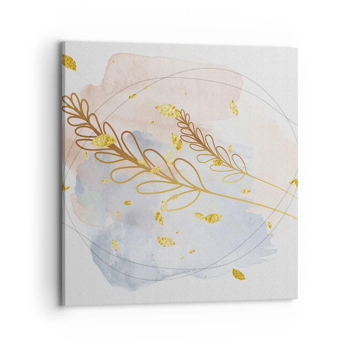 Cuadro sobre lienzo - Impresión de Imagen - Ráfaga dorada - 70x70 cm