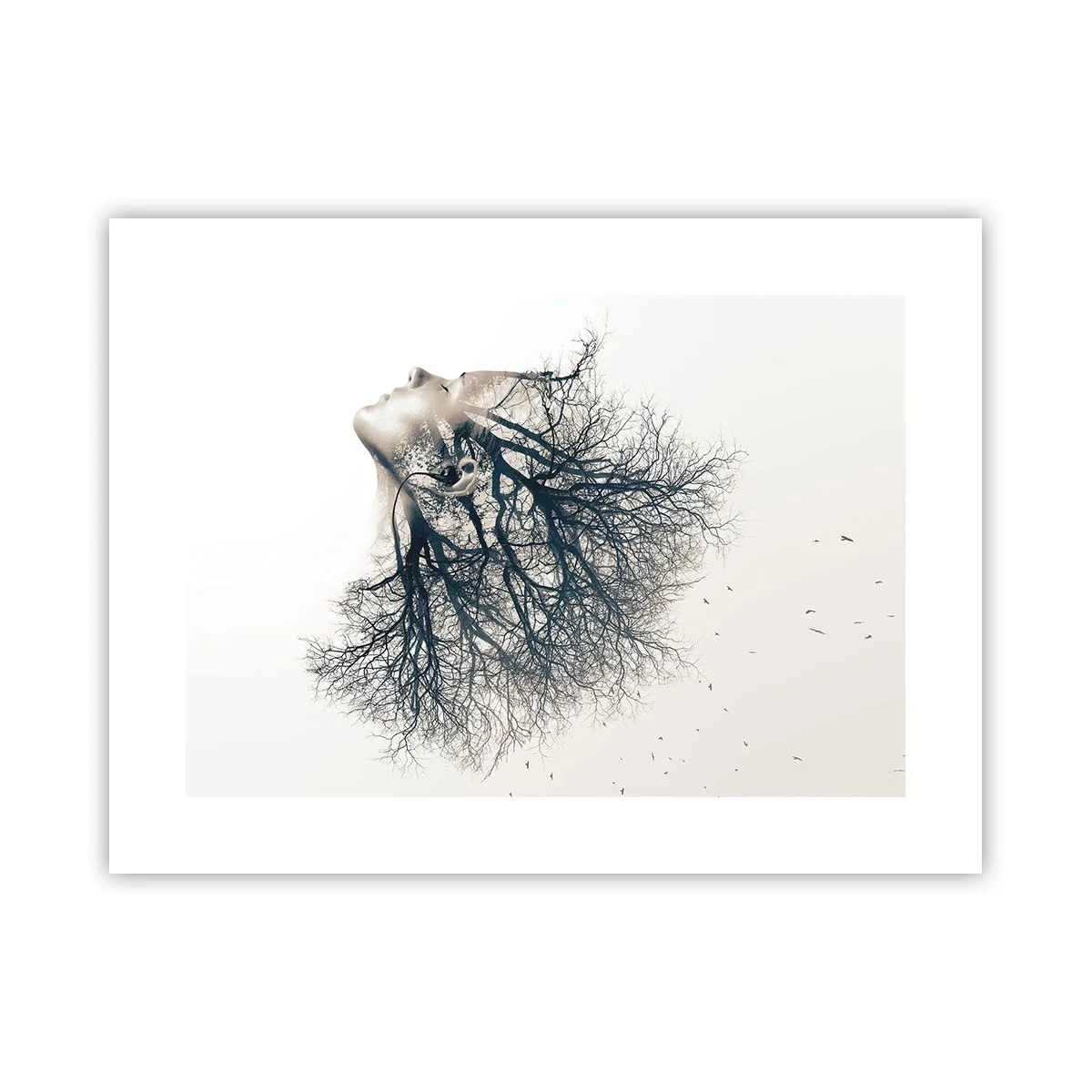 Póster - Escuchando el susurro de un árbol - 40x30 cm