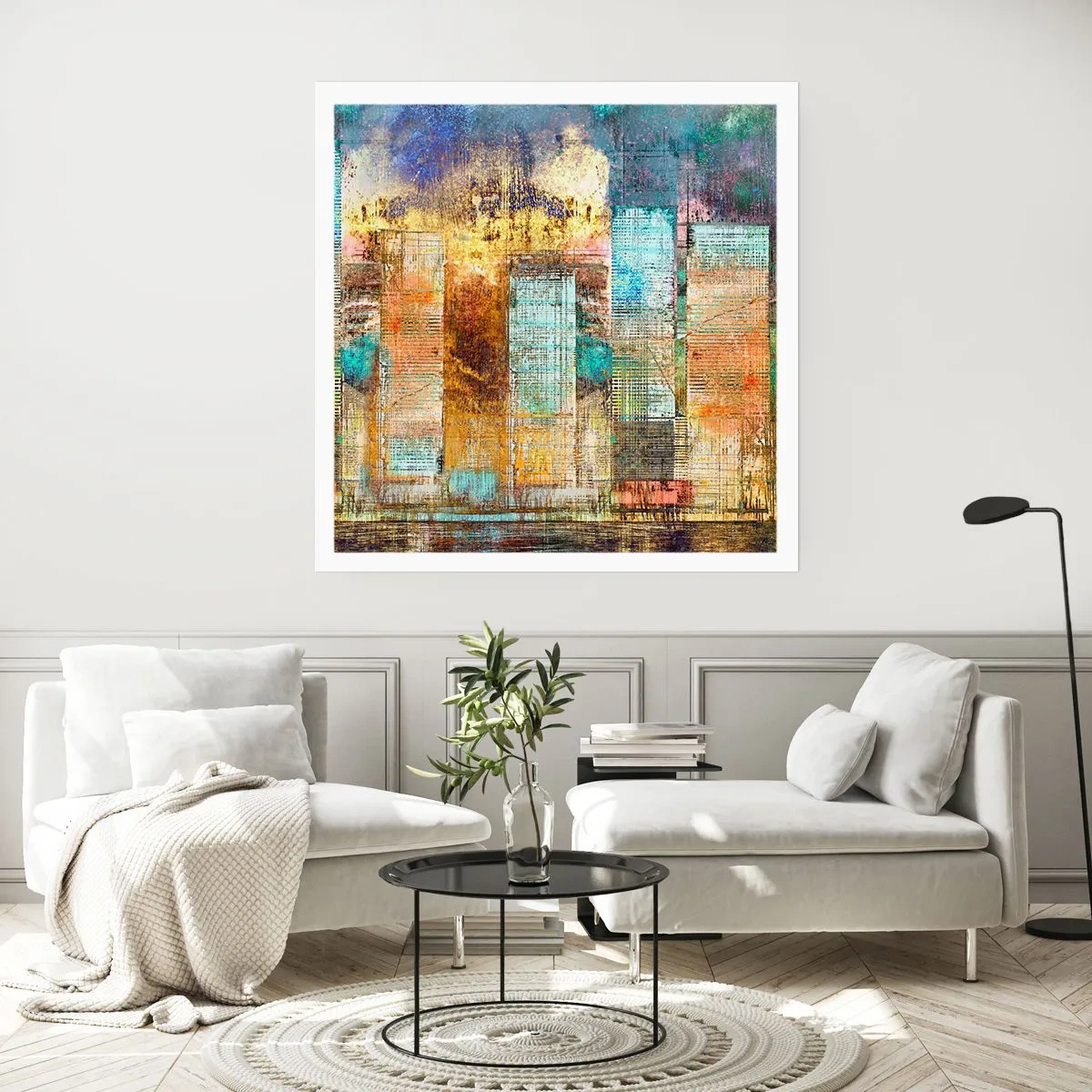 Póster - Metrópolis soleada - 40x40 cm