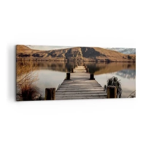 Cuadro sobre lienzo - Impresión de Imagen - Un paisaje en silencio - 100x40 cm