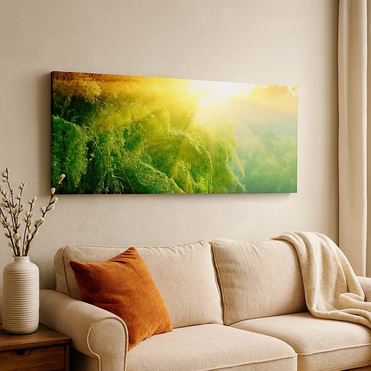 Cuadro sobre lienzo - Impresión de Imagen - Ahogarse en el sol y la sombra - 30x30 cm