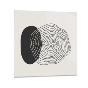 Cuadro sobre vidrio - Impresiones sobre Vidrio - Persistencia y vibración - 30x30 cm