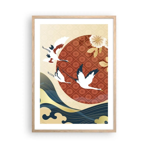 Póster en marco roble claro - Un cuento de hadas japonés - 50x70 cm